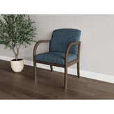 Weston Waiting Reception Wide Guest Chair Wood Frame