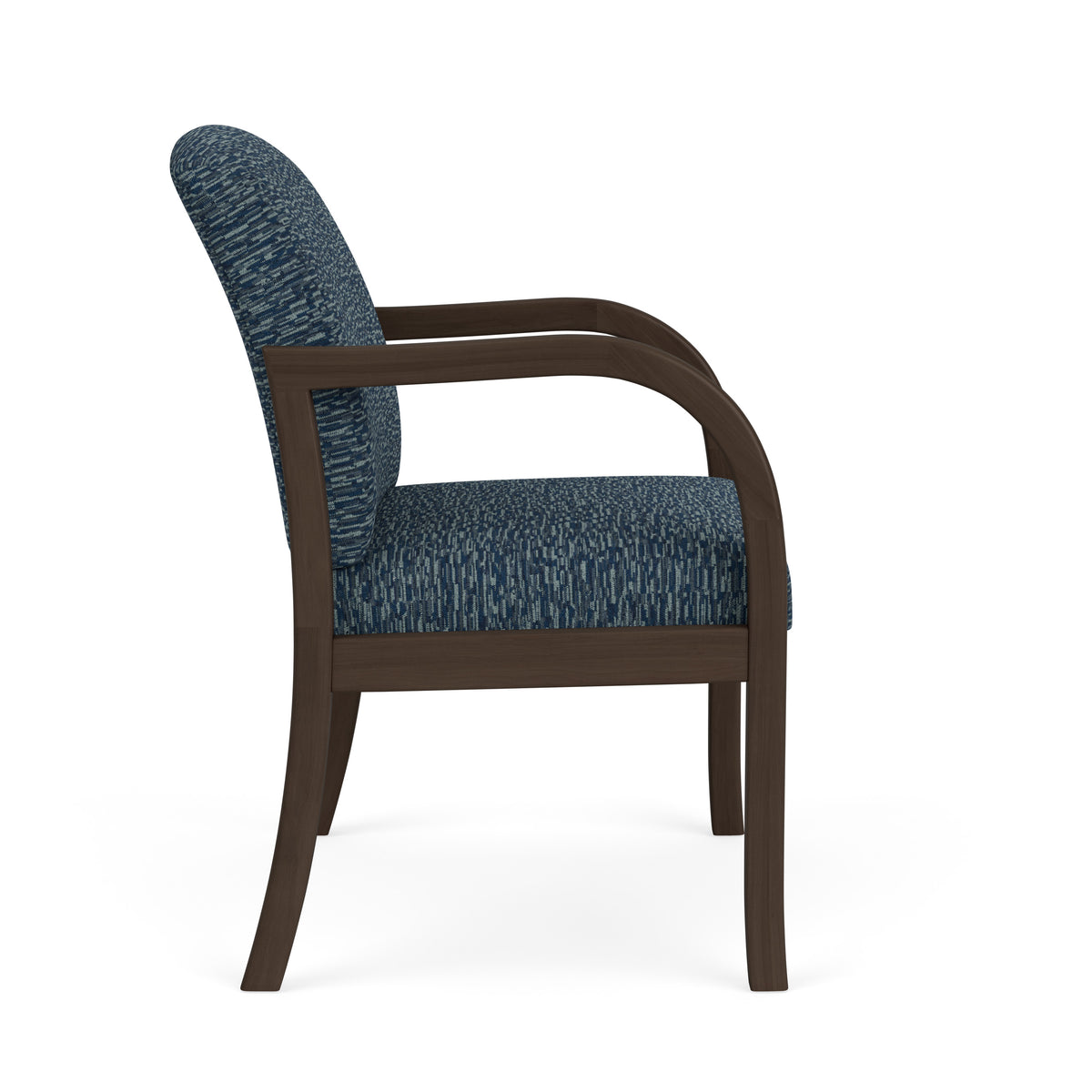 Weston Waiting Reception Wide Guest Chair Wood Frame
