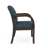 Weston Waiting Reception Wide Guest Chair Wood Frame