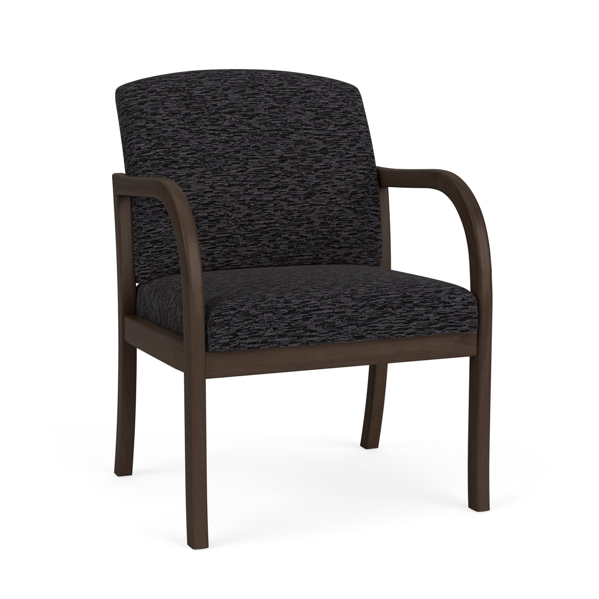 Weston Waiting Reception Wide Guest Chair Wood Frame