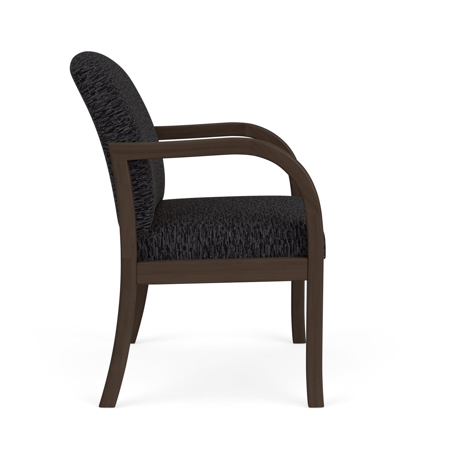 Weston Waiting Reception Wide Guest Chair Wood Frame