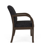 Weston Waiting Reception Wide Guest Chair Wood Frame