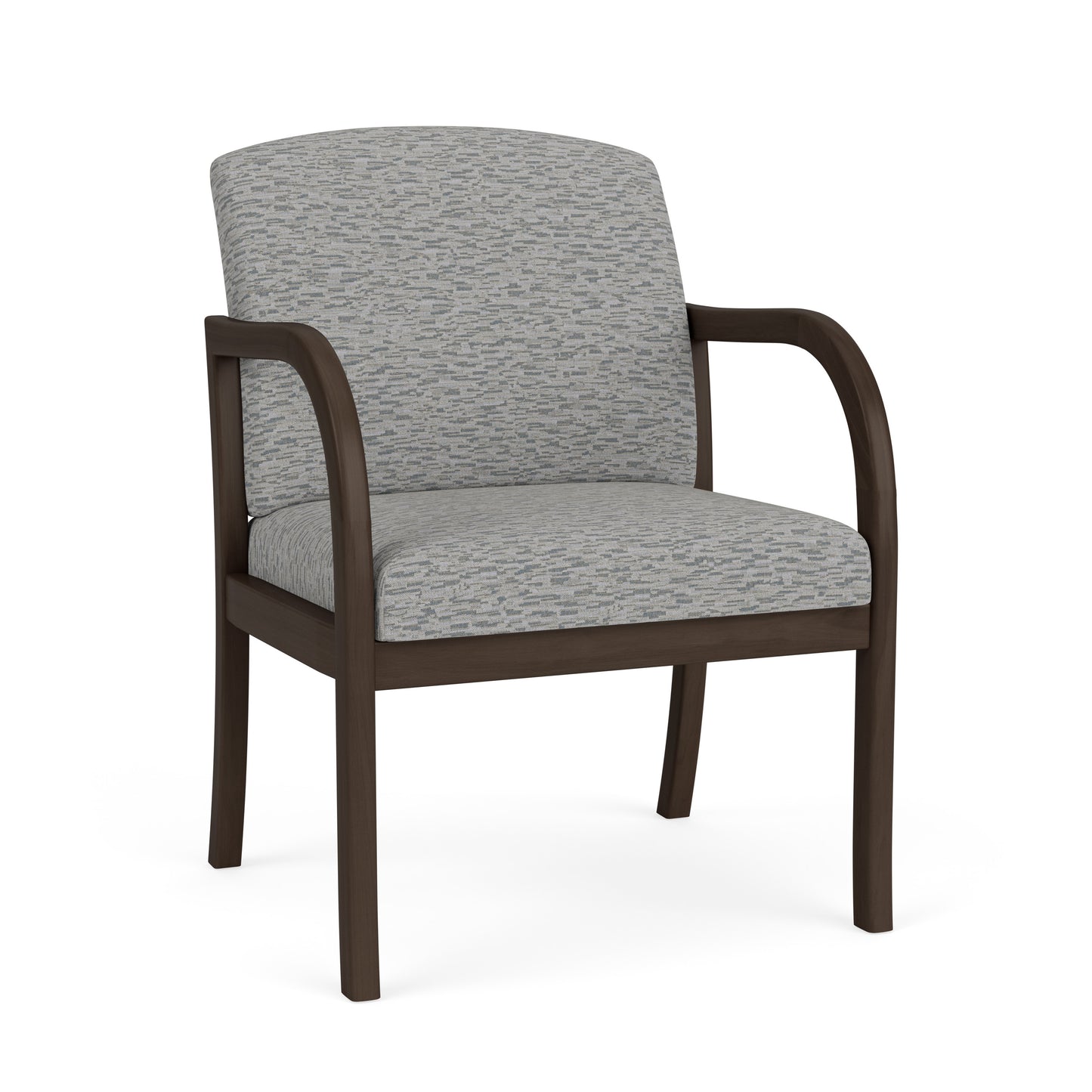 Weston Waiting Reception Wide Guest Chair Wood Frame
