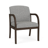 Weston Waiting Reception Wide Guest Chair Wood Frame