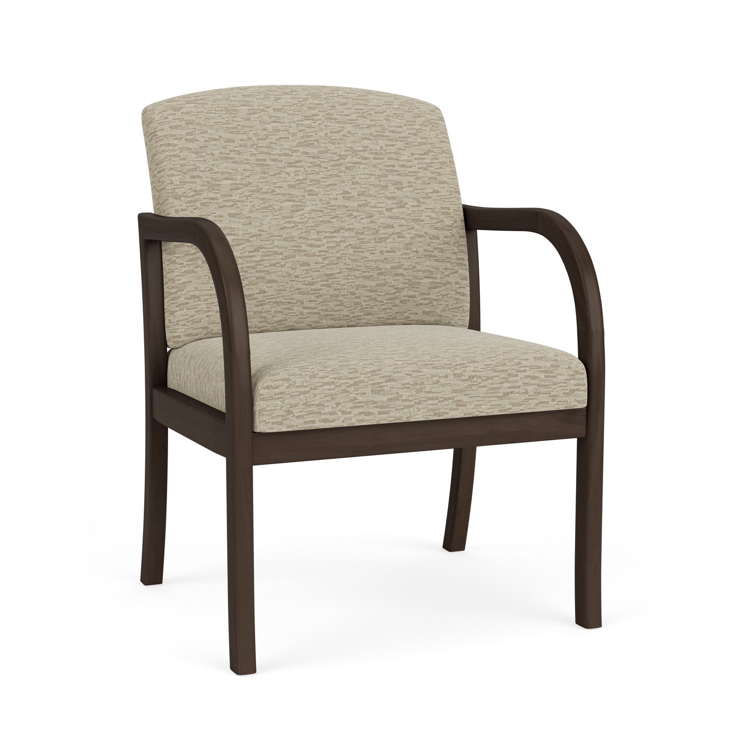 Weston Waiting Reception Wide Guest Chair Wood Frame
