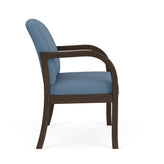 Weston Waiting Reception Wide Guest Chair Wood Frame