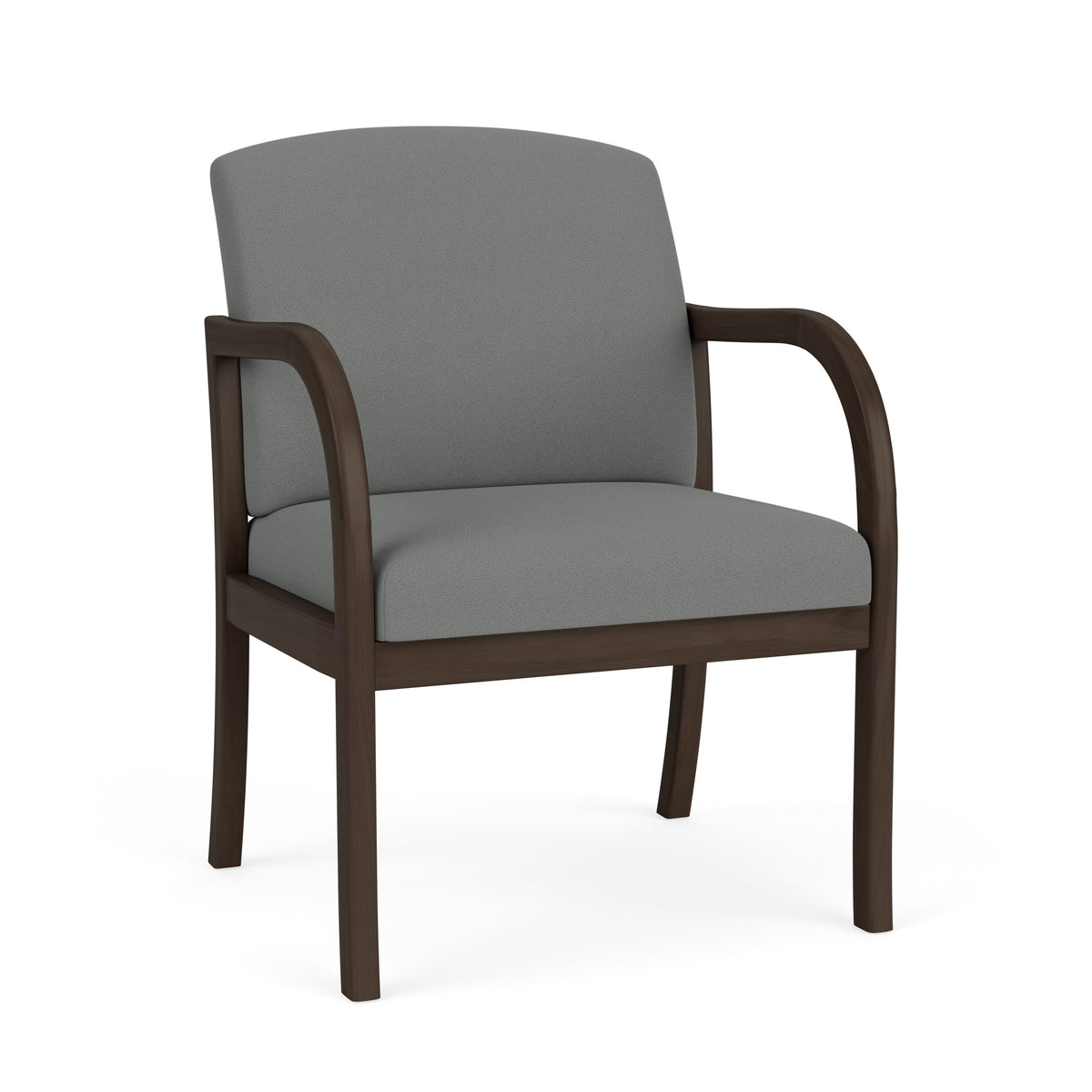 Weston Waiting Reception Wide Guest Chair Wood Frame