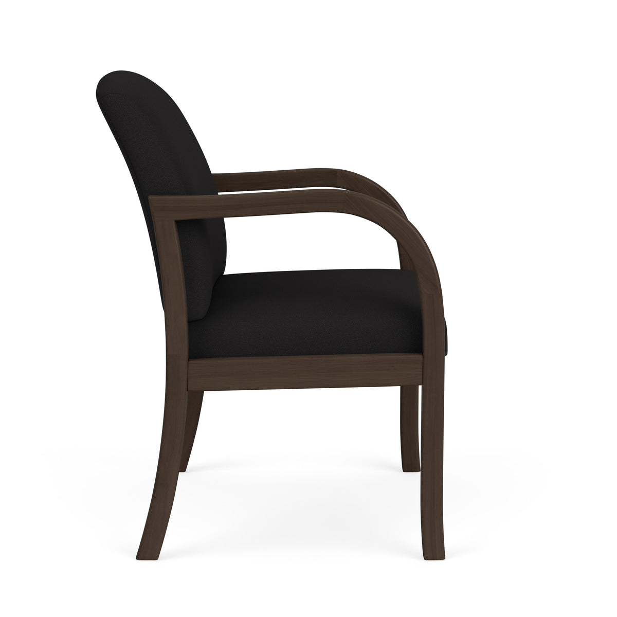 Weston Waiting Reception Wide Guest Chair Wood Frame