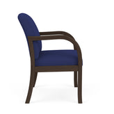 Weston Waiting Reception Wide Guest Chair Wood Frame