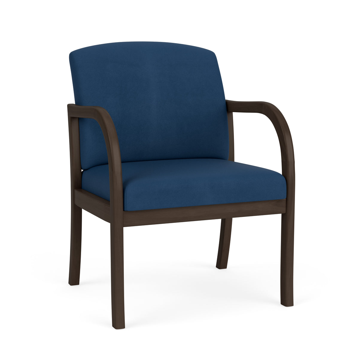 Weston Waiting Reception Wide Guest Chair Wood Frame