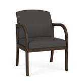 Weston Waiting Reception Wide Guest Chair Wood Frame