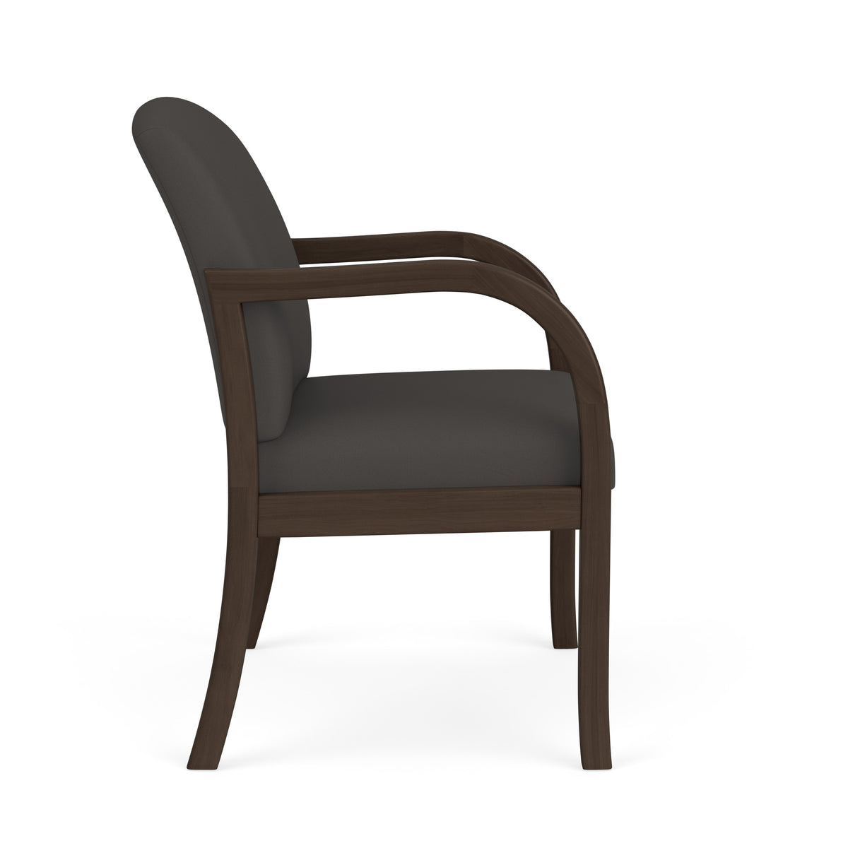 Weston Waiting Reception Wide Guest Chair Wood Frame