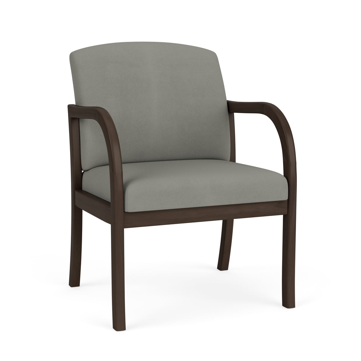 Weston Waiting Reception Wide Guest Chair Wood Frame