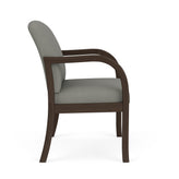 Weston Waiting Reception Wide Guest Chair Wood Frame