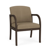 Weston Waiting Reception Wide Guest Chair Wood Frame