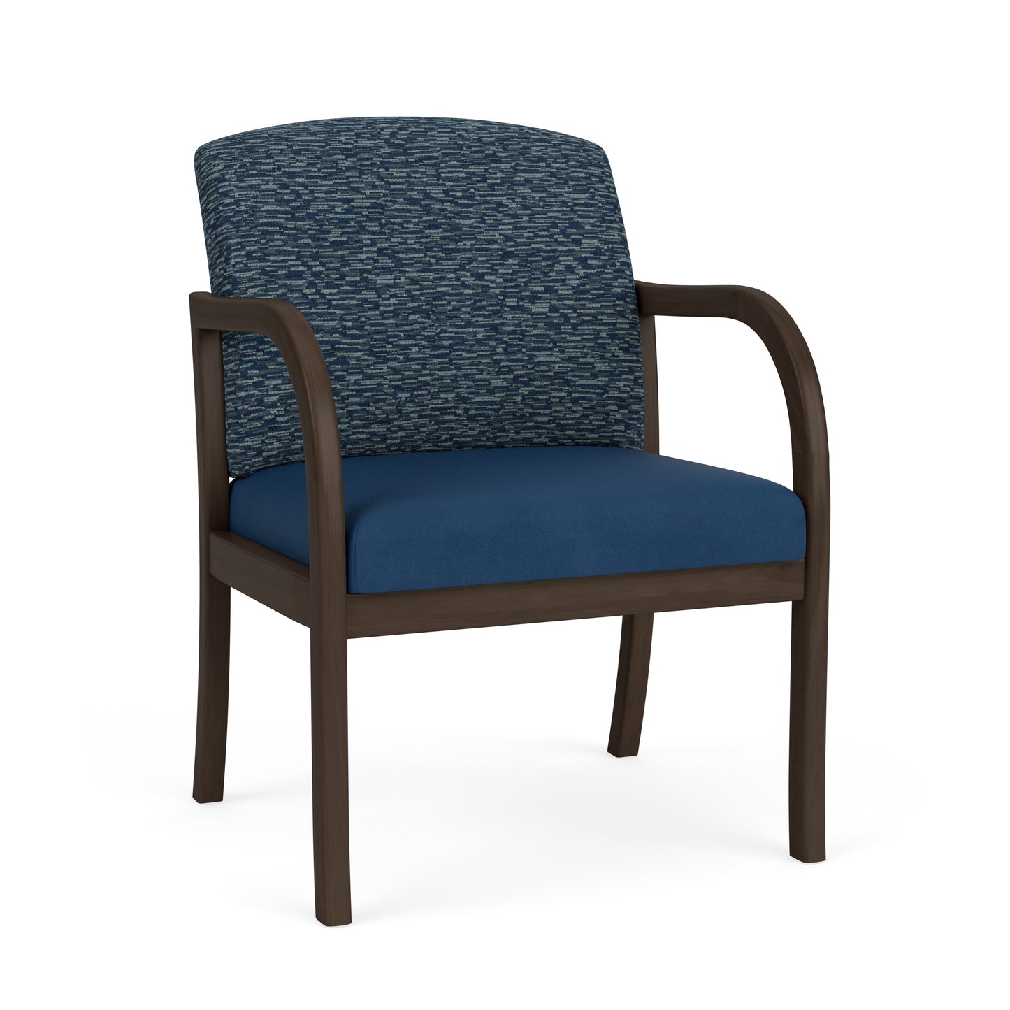 Weston Waiting Reception Wide Guest Chair Wood Frame