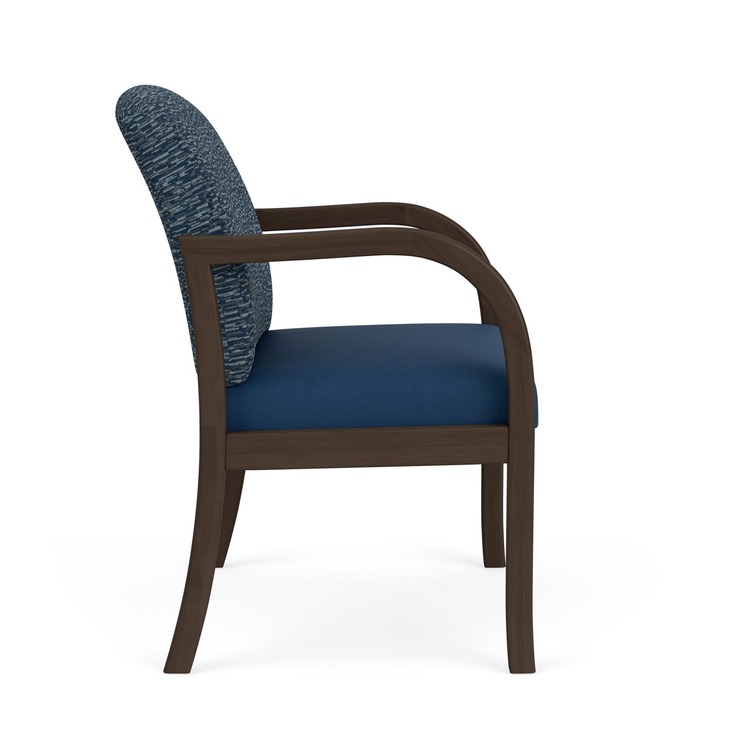 Weston Waiting Reception Wide Guest Chair Wood Frame