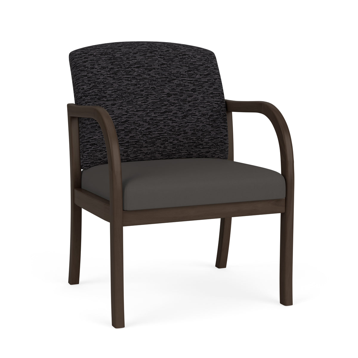 Weston Waiting Reception Wide Guest Chair Wood Frame