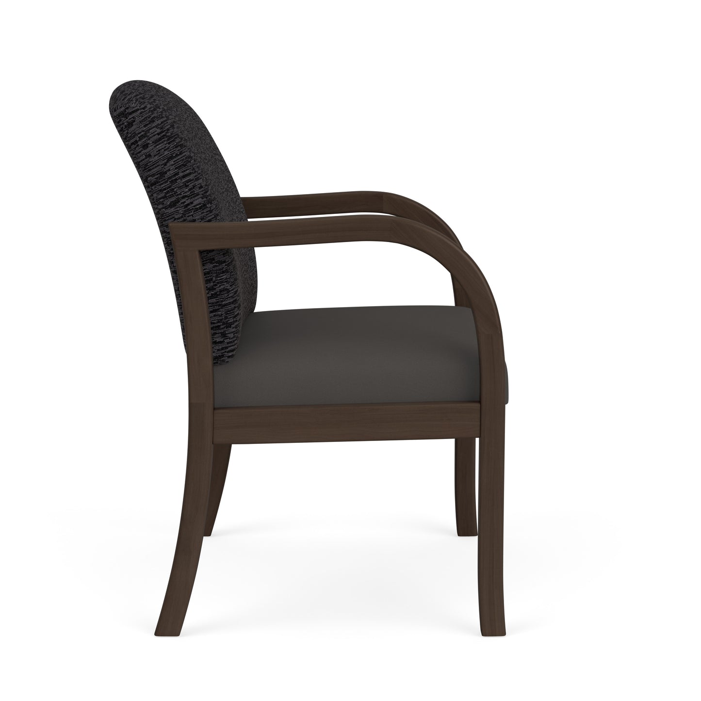Weston Waiting Reception Wide Guest Chair Wood Frame