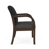 Weston Waiting Reception Wide Guest Chair Wood Frame