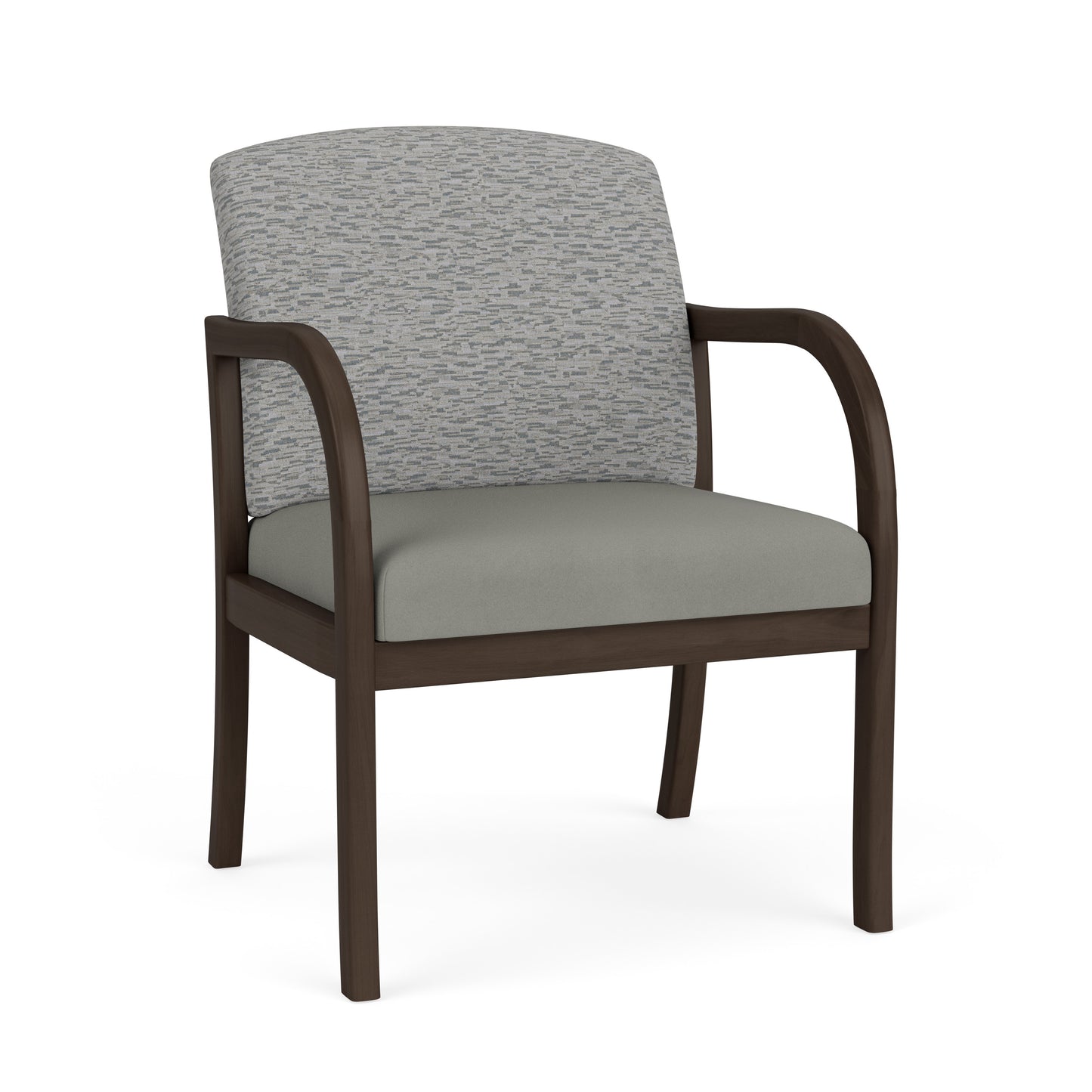 Weston Waiting Reception Wide Guest Chair Wood Frame
