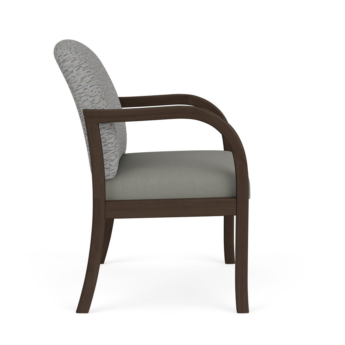 Weston Waiting Reception Wide Guest Chair Wood Frame