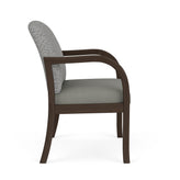 Weston Waiting Reception Wide Guest Chair Wood Frame
