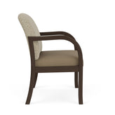 Weston Waiting Reception Wide Guest Chair Wood Frame