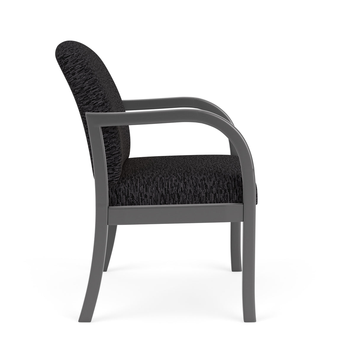 Weston Waiting Reception Wide Guest Chair Wood Frame