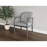 Weston Waiting Reception Wide Guest Chair Wood Frame