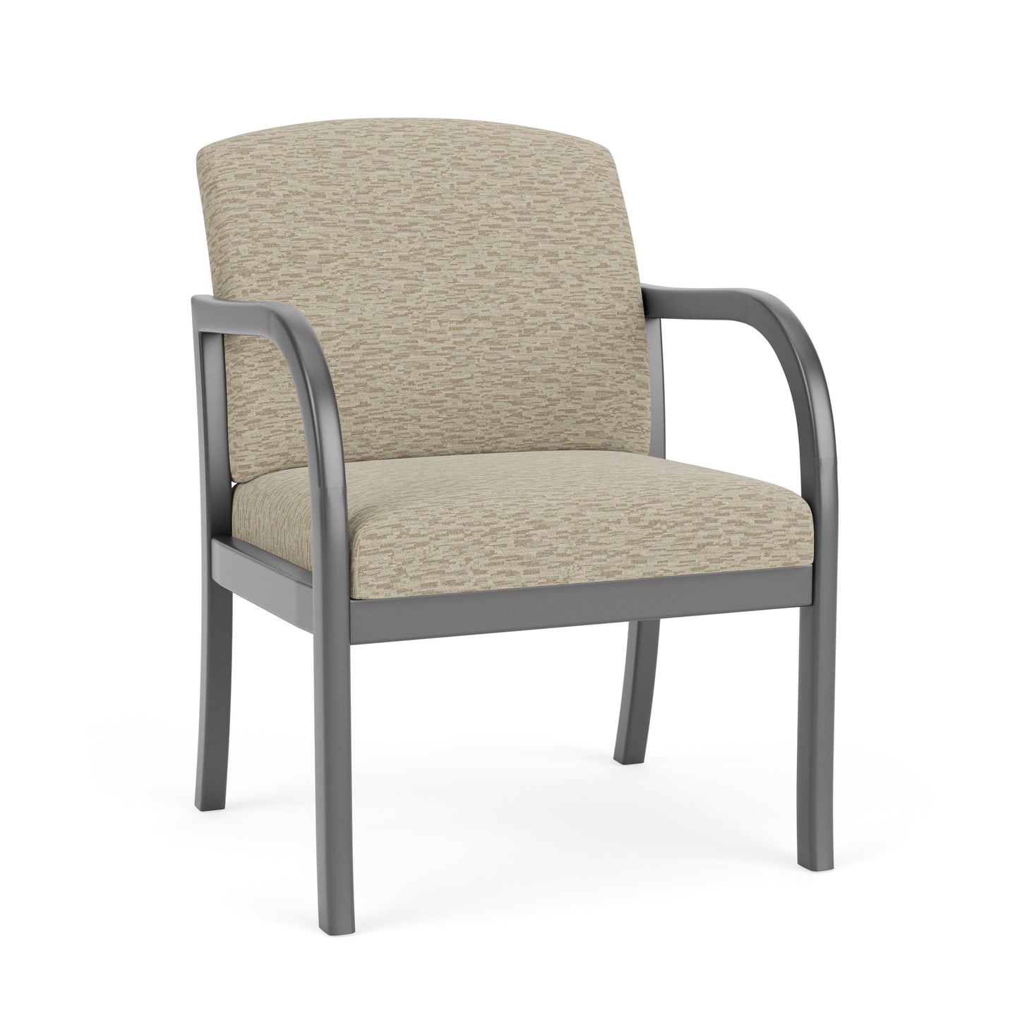 Weston Waiting Reception Wide Guest Chair Wood Frame