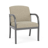 Weston Waiting Reception Wide Guest Chair Wood Frame