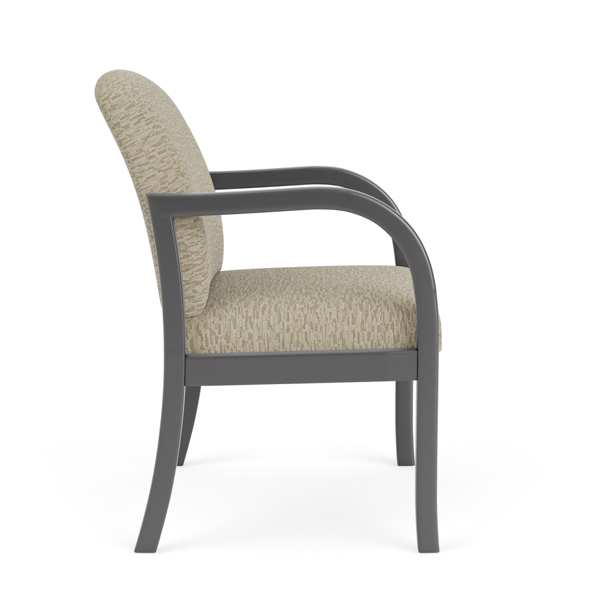 Weston Waiting Reception Wide Guest Chair Wood Frame