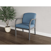 Weston Waiting Reception Wide Guest Chair Wood Frame