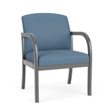 Weston Waiting Reception Wide Guest Chair Wood Frame