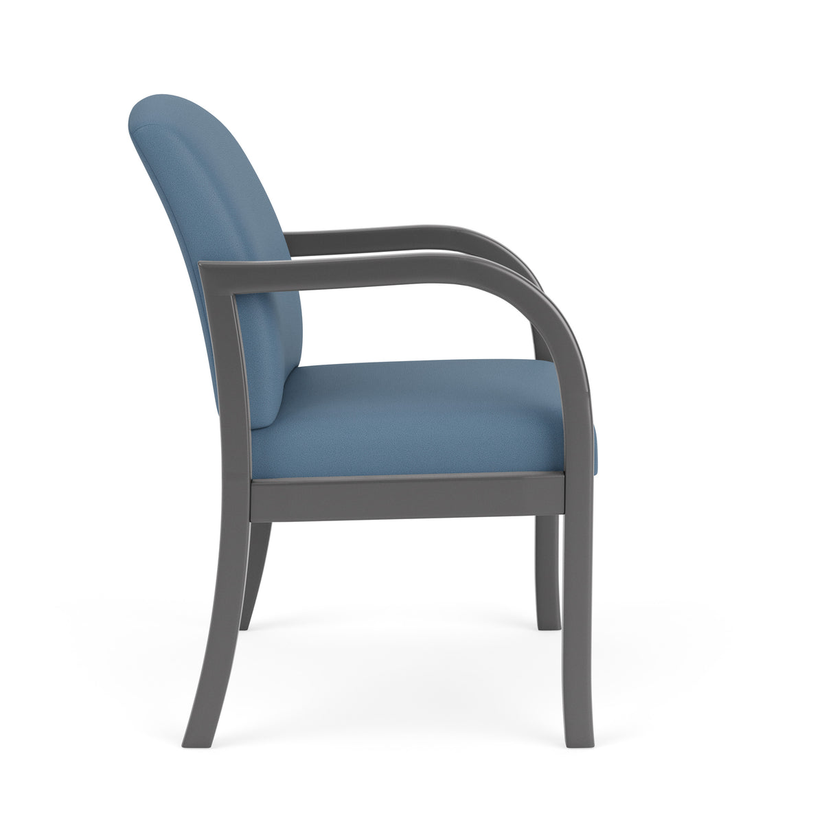 Weston Waiting Reception Wide Guest Chair Wood Frame