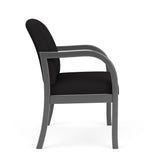 Weston Waiting Reception Wide Guest Chair Wood Frame