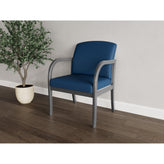 Weston Waiting Reception Wide Guest Chair Wood Frame