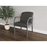 Weston Waiting Reception Wide Guest Chair Wood Frame