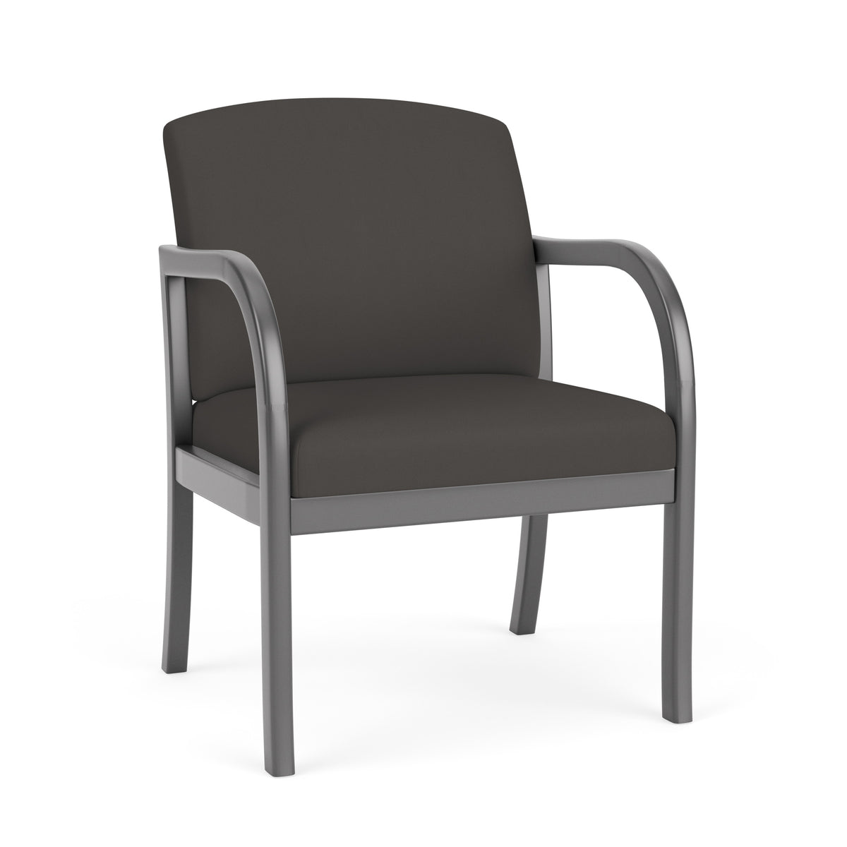 Weston Waiting Reception Wide Guest Chair Wood Frame