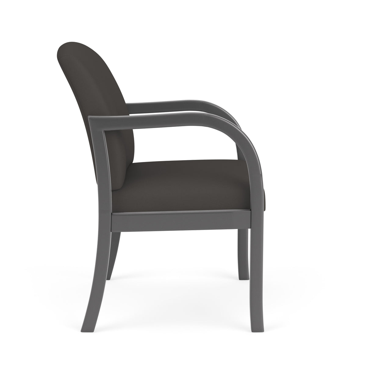Weston Waiting Reception Wide Guest Chair Wood Frame