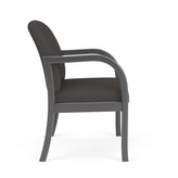 Weston Waiting Reception Wide Guest Chair Wood Frame