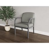 Weston Waiting Reception Wide Guest Chair Wood Frame