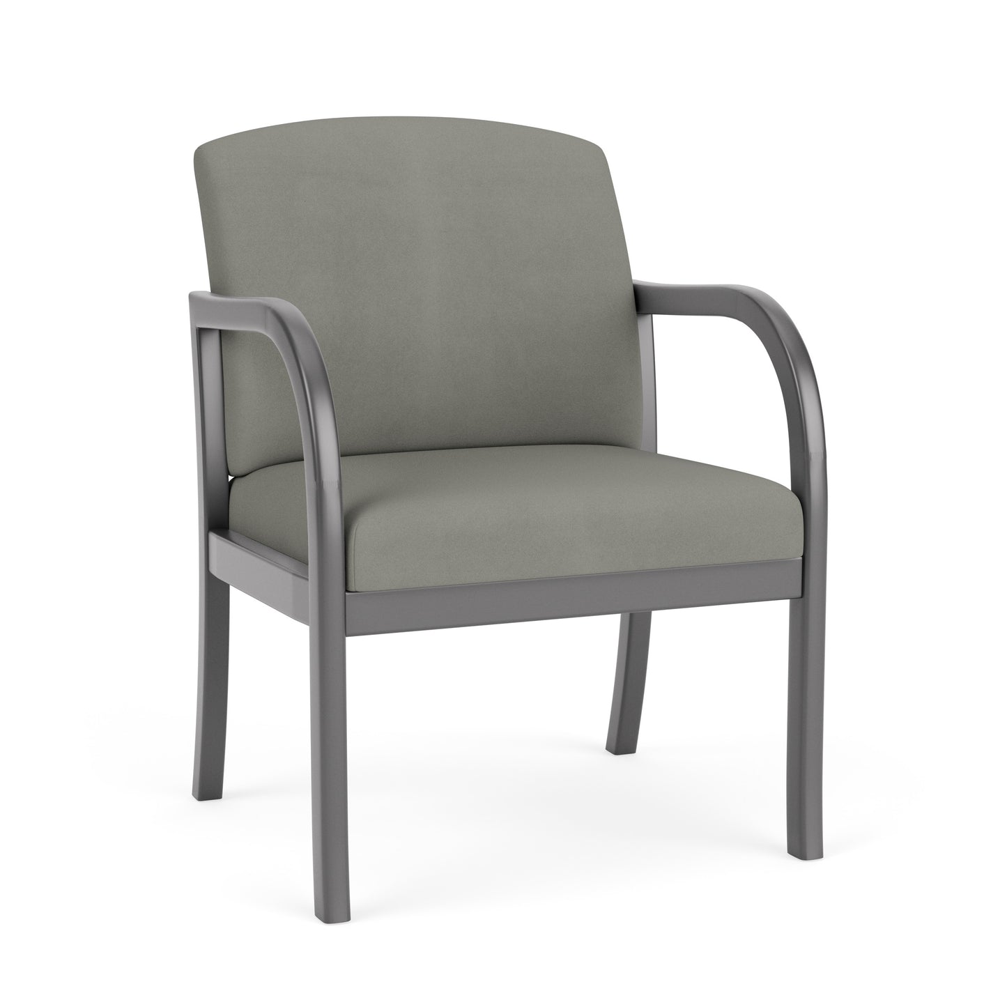 Weston Waiting Reception Wide Guest Chair Wood Frame