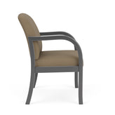 Weston Waiting Reception Wide Guest Chair Wood Frame