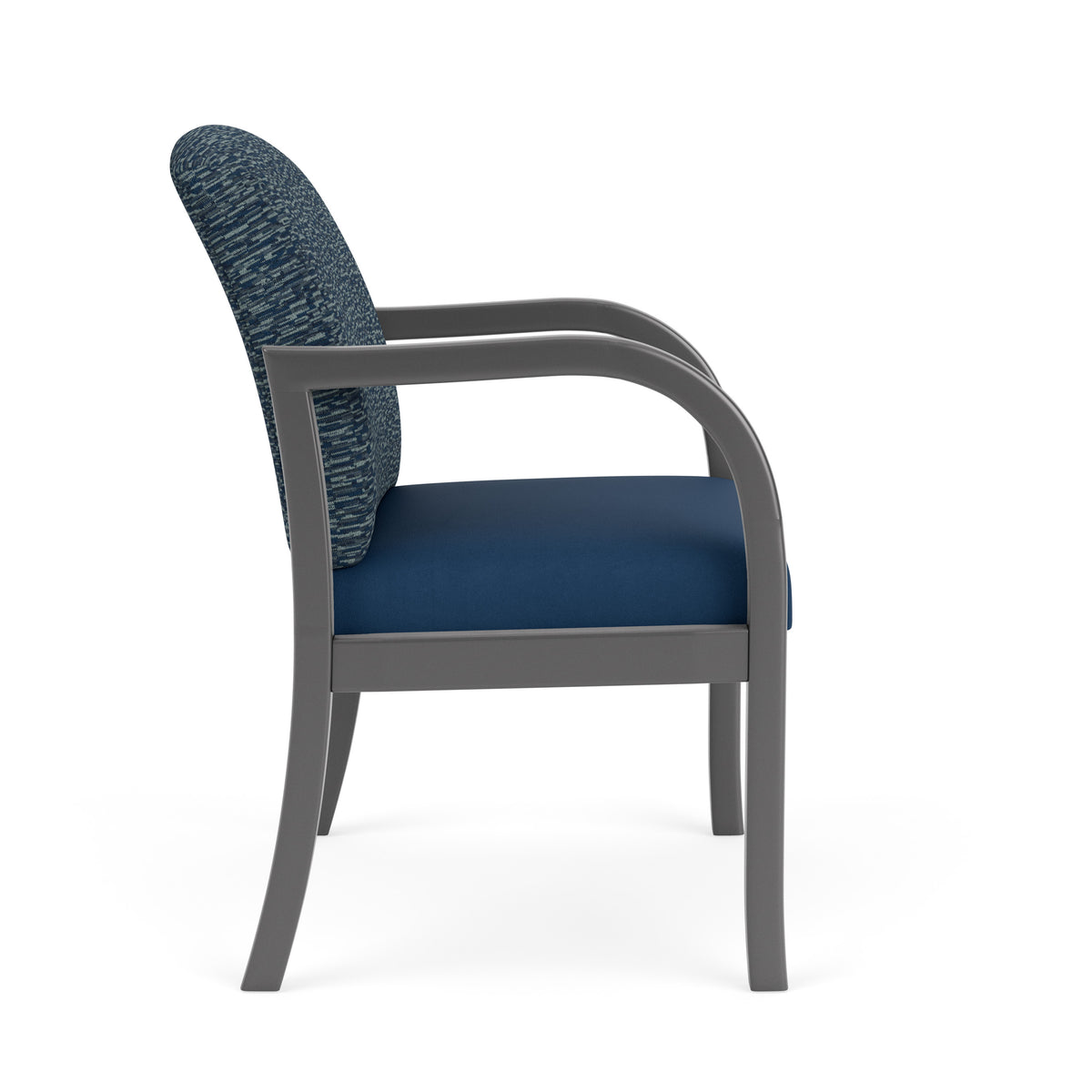 Weston Waiting Reception Wide Guest Chair Wood Frame