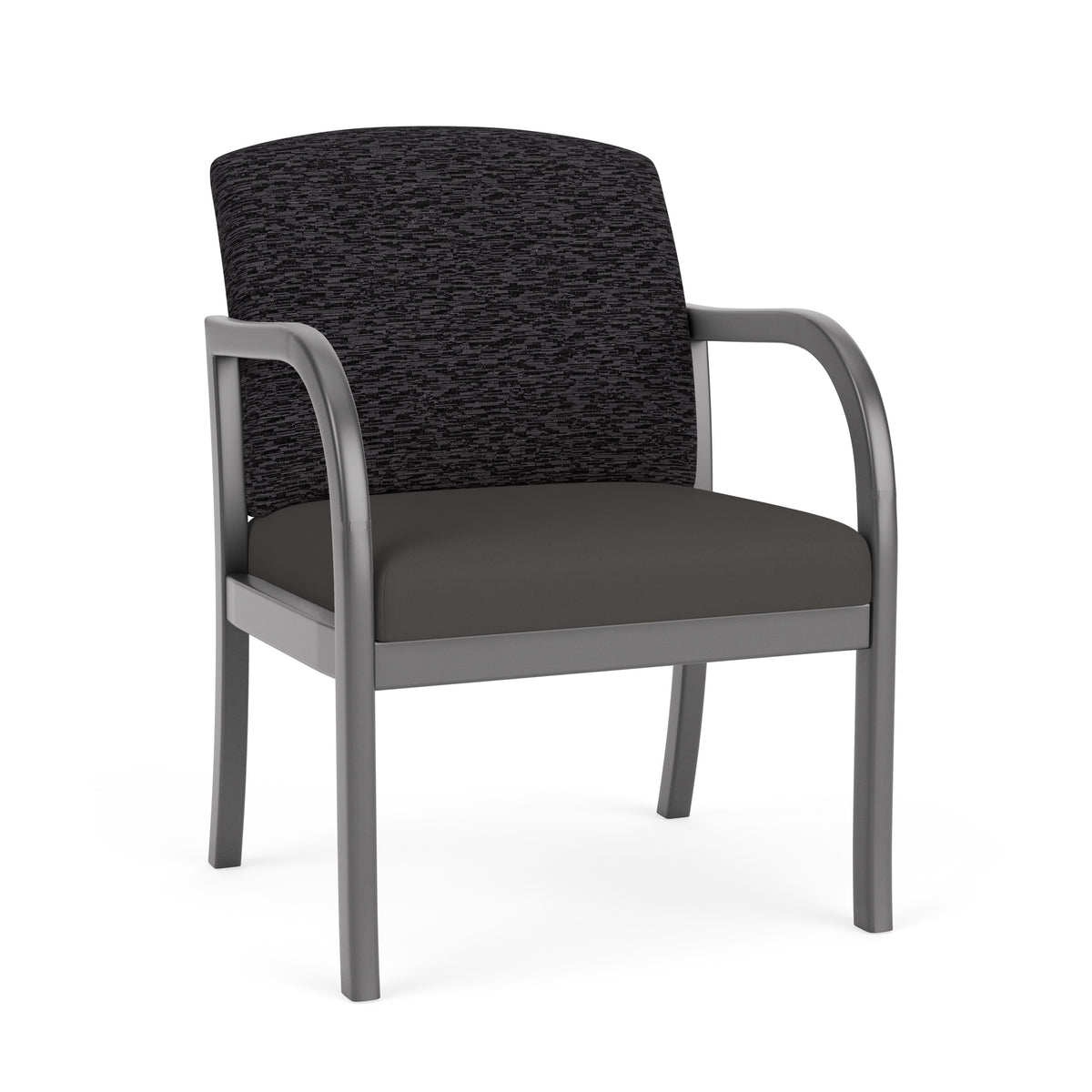 Weston Waiting Reception Wide Guest Chair Wood Frame