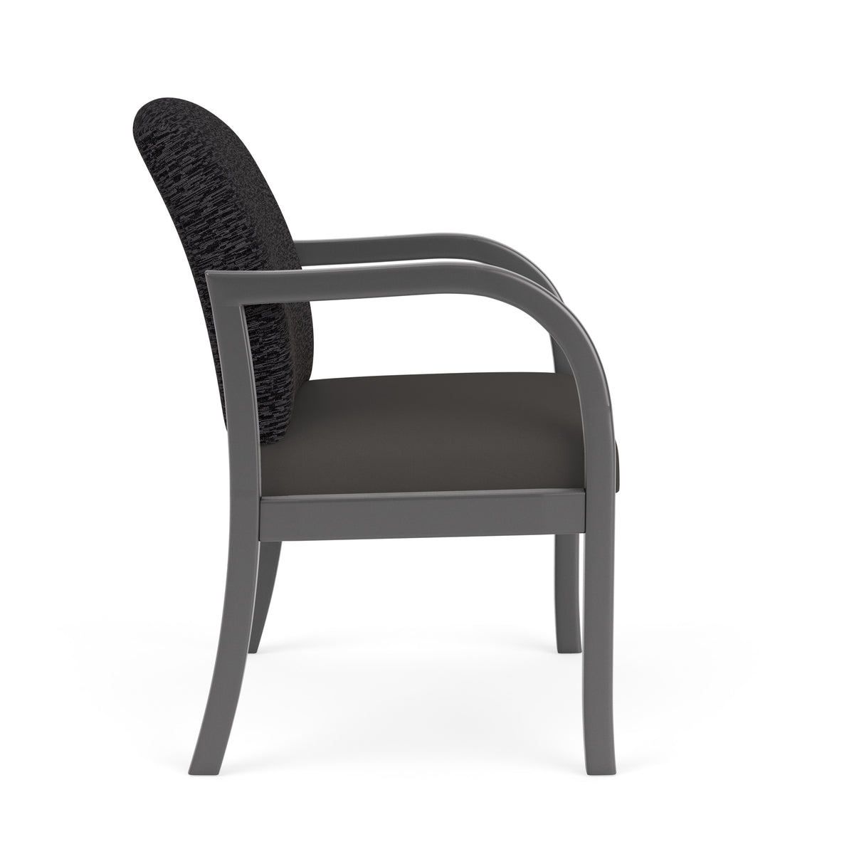 Weston Waiting Reception Wide Guest Chair Wood Frame