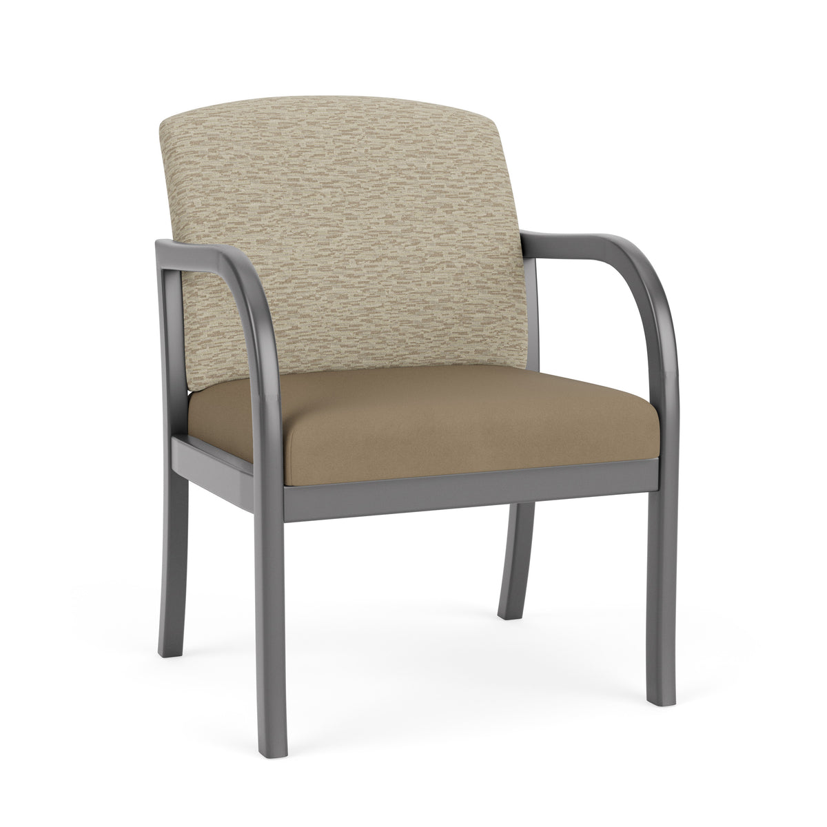 Weston Waiting Reception Wide Guest Chair Wood Frame