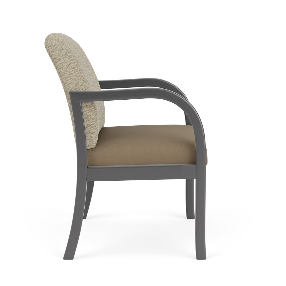 Weston Waiting Reception Wide Guest Chair Wood Frame